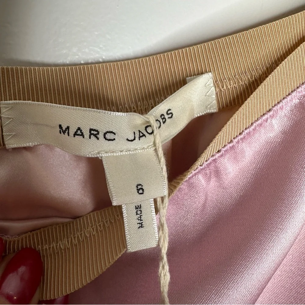NWT MARC JACOBS Duchesse-satin Skirt In Baby Pink Size 6 - Picture 7 of 10